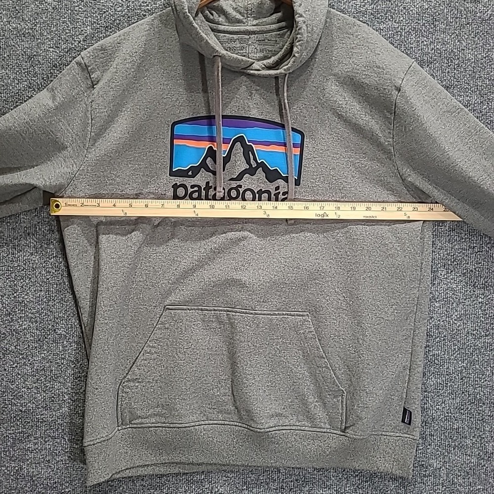 Patagonia Fitz Roy Horizon Uprisal Hoody Mens Grey Hoodie Pullover XL Outdoor - Picture 7 of 9